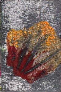 Les Fleurs du mal - Révolte | Acrylic on canvas board - cm 10x15