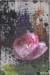 Les Fleurs du mal - Le vin | Acrylic on canvas board - cm 10x15