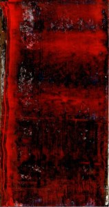 Frammenti I - Assetto verticale 04/2015 Acrylic on cardboard cm 20x38