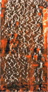 Frammenti I – Rovente muro d'orto - 04/2015 | Acrylic on cardboard - cm 20×38